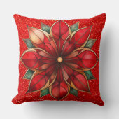 Classic Christmas Buffalo Plaid Pillow  クッション (正面)