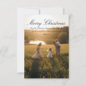 Classic Christmas Card – Joyful Holiday Wishes 招待状 (正面)