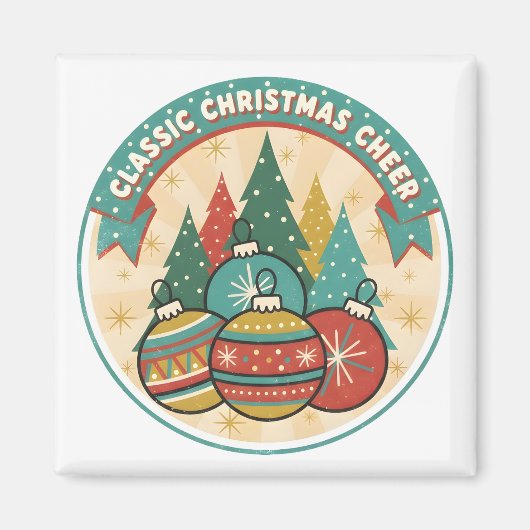 Classic Christmas Cheer マグネット (正面)