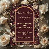 Classic Christmas Chinoiserie Romantic Wedding セーブザデート