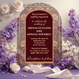 Classic Christmas Chinoiserie Traditional Wedding アクリル招待状