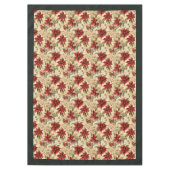 Classic Christmas Flowers Tablecloth Cozy Style テーブルクロス (正面)