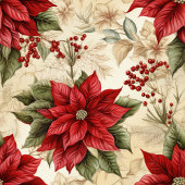 Classic Christmas Flowers Tablecloth Cozy Style バスタオルセット