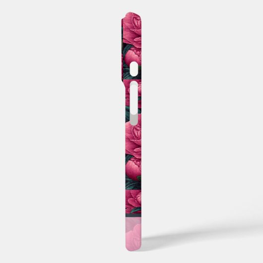 Classic Christmas Gift Peony Custom Case-Mate iPhoneケース (裏面 / 左)