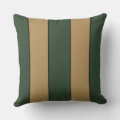 Classic Christmas Green And Gold Stripes アウトドアクッション (裏面)