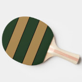 Classic Christmas Green And Gold Stripes 卓球ラケット (横)