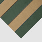 Classic Christmas Green And Gold Stripes 薄葉紙 (詳細)