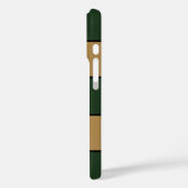 Classic Christmas Green And Gold Stripes Case-Mate iPhoneケース (裏面 / 左)
