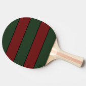 Classic Christmas Green And Red Stripes 卓球ラケット (横)