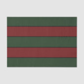 Classic Christmas Green And Red Stripes 薄葉紙 (正面)