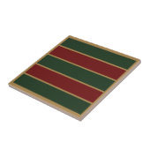 Classic Christmas Green And Red With Gold Trim タイル (側面)