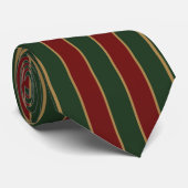 Classic Christmas Green And Red With Gold Trim ネクタイ (ロール)