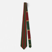 Classic Christmas Green And Red With Gold Trim ネクタイ (正面)