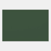 Classic Christmas Green And Red With Gold Trim ラッピングペーパーシート (正面2)