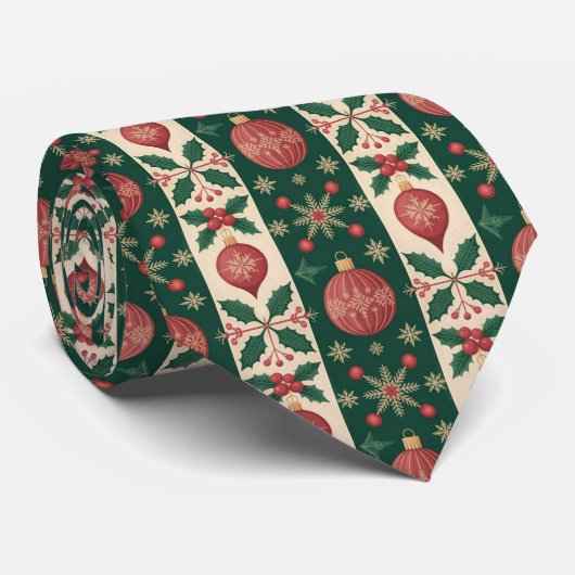 Classic Christmas Holiday ネクタイ (ロール)