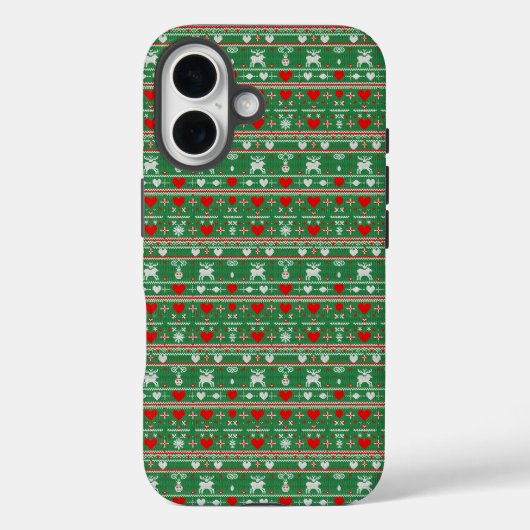 Classic Christmas Knit Case-Mate iPhoneケース (裏面)