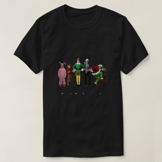 Classic Christmas Movie Character Friends Classic Tシャツ (デザイン正面)