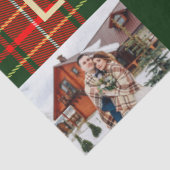 Classic Christmas Noel Plaid Photo Holiday 薄葉紙 (詳細)