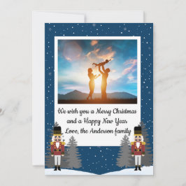 Classic Christmas Nutcracker Photo Holiday Card シーズンカード