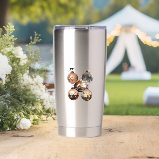 Classic Christmas Ornament Assortment 保温保冷タンブラー (ウェディング (回転後))