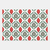 Classic Christmas Ornaments Set Wrapping Paper ラッピングペーパーシート (正面)