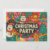 Classic Christmas Party Invitation - Holiday Event シーズンカード (正面)