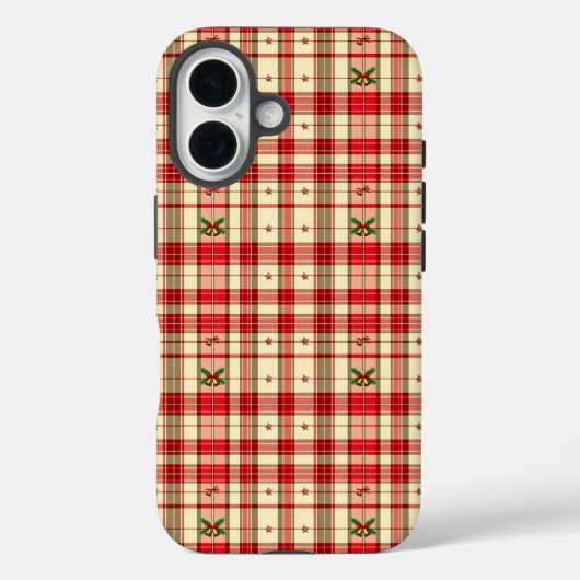Classic Christmas Plaid Case-Mate iPhoneケース (裏面)