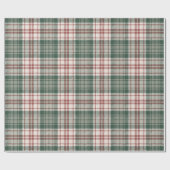 Classic Christmas Plaid - Red, Green, & Cream ラッピングペーパー (フラット)