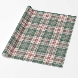 Classic Christmas Plaid - Red, Green, & Cream ラッピングペーパー