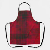 Classic Christmas Red and Black Buffalo Check エプロン (正面)