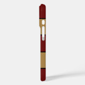 Classic Christmas Red And Gold Stripes Case-Mate iPhoneケース (裏面 / 左)