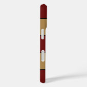 Classic Christmas Red And Gold Stripes Case-Mate iPhoneケース (裏面 / 右)