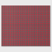 Classic Christmas Red and Green Tartan Plaid ラッピングペーパー (フラット)