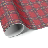 Classic Christmas Red and Green Tartan Plaid ラッピングペーパー (ロールコーナー)