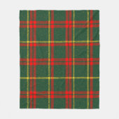 Classic Christmas Red Green Plaid Fleece Blanket フリースブランケット (正面)