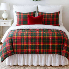 Classic Christmas Red Green Tartan  掛け布団カバー