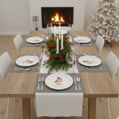 Classic Christmas Robin, custom  ペーパープレート