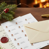 Classic Christmas Robin, custom ラベル