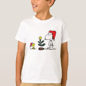 classic christmas snoopy and woodstock tシャツ (正面)