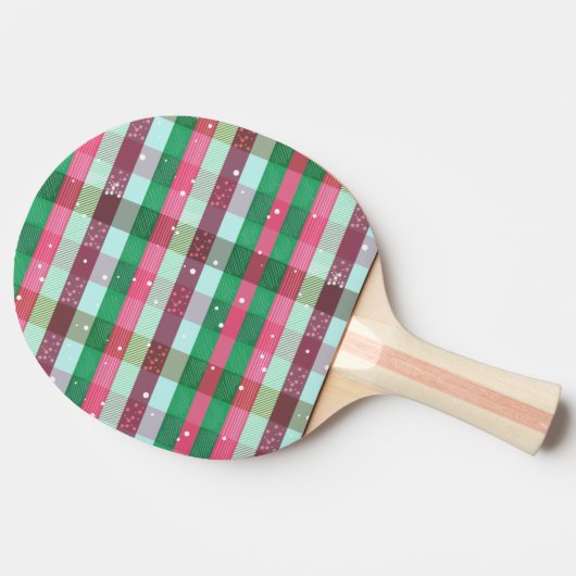 Classic Christmas Stripes Pattern 卓球ラケット (横)