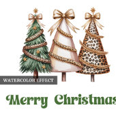 Classic Christmas Tree Personalized Paper Plates ペーパープレート