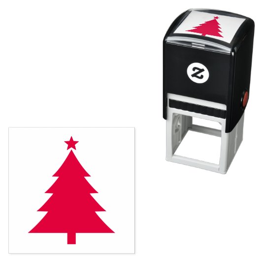 Classic Christmas Tree Stamp for Crafting and Gift セルフインキングスタンプ (インサイチュ)