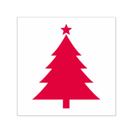 Classic Christmas Tree Stamp for Crafting and Gift セルフインキングスタンプ
