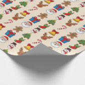 Classic Christmas Wrapping Paper ラッピングペーパー (角)