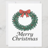 Classic Christmas Wreath – Minimalist Merry Christ (裏面)