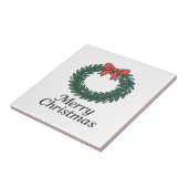 Classic Christmas Wreath – Minimalist Merry Christ タイル (側面)