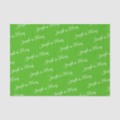 Classic Clubhouse Fresh Kelly Green White Script 薄葉紙 (正面)