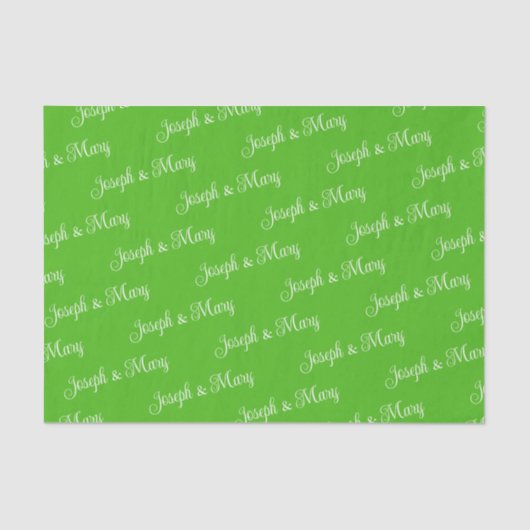 Classic Clubhouse Fresh Kelly Green White Script 薄葉紙 (正面)