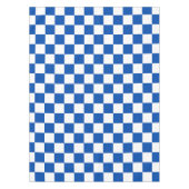 Classic cobalt blue checkerboard テーブルクロス (正面)