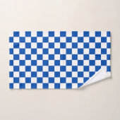 Classic cobalt blue checkerboard バスタオルセット (ハンドタオル)